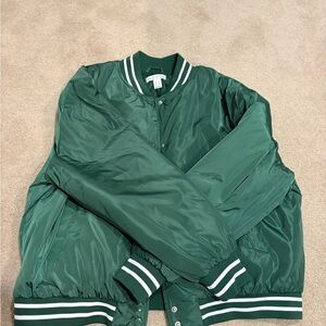 Green Varsity Bomber Jacket - Unbranded